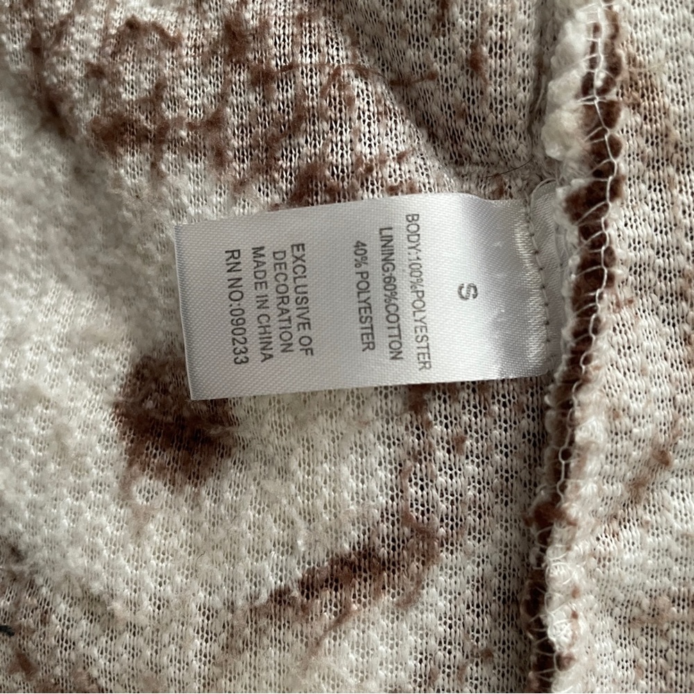 PacSun Royal Printed Sherpa Hoodie Yin Yang Print Small - Picture 10 of 11